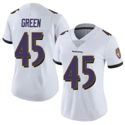 Women's Mike Green Baltimore Ravens No.45 Limited Vapor Untouchable Jersey - White