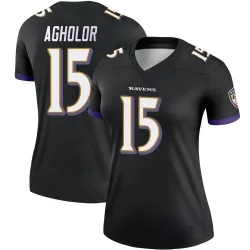 Women's Nelson Agholor Baltimore Ravens No.15 Legend Jersey - Black