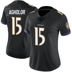 Women's Nelson Agholor Baltimore Ravens No.15 Limited Alternate Vapor Untouchable Jersey - Black