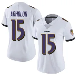 Women's Nelson Agholor Baltimore Ravens No.15 Limited Vapor Untouchable Jersey - White