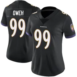 Women's Odafe Oweh Baltimore Ravens No.99 Limited Alternate Vapor Untouchable Jersey - Black