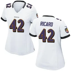 Women's Patrick Ricard Baltimore Ravens No.42 Game Jersey - White