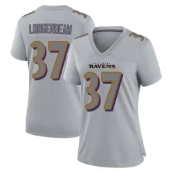 Women's Robert Longerbeam Baltimore Ravens No.37 Game Atmosphere Fashion Jersey - Gray