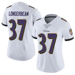 Women's Robert Longerbeam Baltimore Ravens No.37 Limited Vapor Untouchable Jersey - White