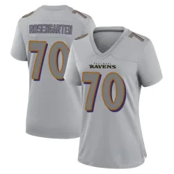 Women's Roger Rosengarten Baltimore Ravens No.70 Game Atmosphere Fashion Jersey - Gray