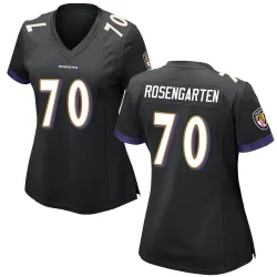 Women's Roger Rosengarten Baltimore Ravens No.70 Game Jersey - Black