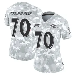 Women's Roger Rosengarten Baltimore Ravens No.70 Limited 2024 Salute to Service Jersey - Arctic Camo