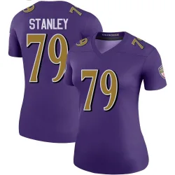 Women's Ronnie Stanley Baltimore Ravens No.79 Legend Color Rush Jersey - Purple