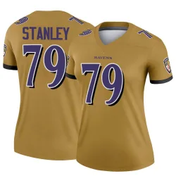 Women's Ronnie Stanley Baltimore Ravens No.79 Legend Inverted Jersey - Gold