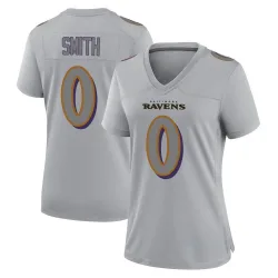 Women's Roquan Smith Baltimore Ravens No.0 Game Atmosphere Fashion Jersey - Gray