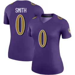Women's Roquan Smith Baltimore Ravens No.0 Legend Color Rush Jersey - Purple