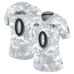 Women's Roquan Smith Baltimore Ravens No.0 Limited 2024 Salute to Service Jersey - Arctic Camo