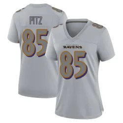 Women's Sam Pitz Baltimore Ravens No.85 Game Atmosphere Fashion Jersey - Gray