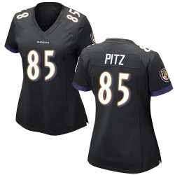 Women's Sam Pitz Baltimore Ravens No.85 Game Jersey - Black