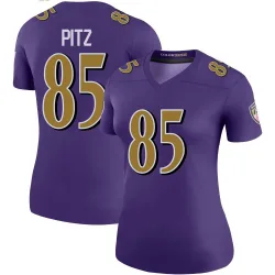 Women's Sam Pitz Baltimore Ravens No.85 Legend Color Rush Jersey - Purple