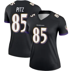 Women's Sam Pitz Baltimore Ravens No.85 Legend Jersey - Black