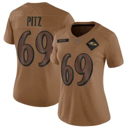 Women's Sam Pitz Baltimore Ravens No.85 Limited 2023 Salute To Service Jersey - Brown