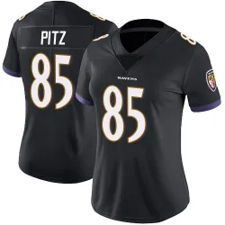 Women's Sam Pitz Baltimore Ravens No.85 Limited Alternate Vapor Untouchable Jersey - Black