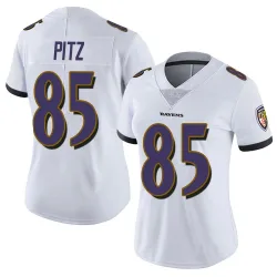 Women's Sam Pitz Baltimore Ravens No.85 Limited Vapor Untouchable Jersey - White