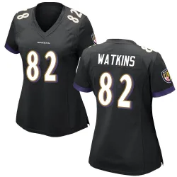Women's Sammy Watkins Baltimore Ravens No.82 Game Jersey - Black