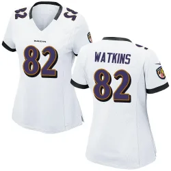 Women's Sammy Watkins Baltimore Ravens No.82 Game Jersey - White