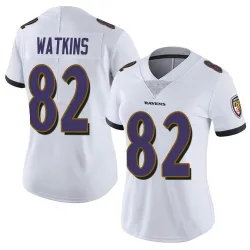 Women's Sammy Watkins Baltimore Ravens No.82 Limited Vapor Untouchable Jersey - White