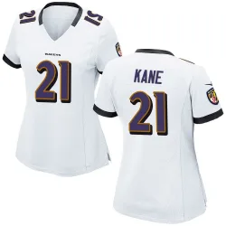 Women's Sanoussi Kane Baltimore Ravens No.21 Game Jersey - White