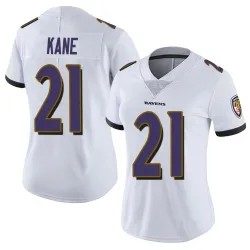 Women's Sanoussi Kane Baltimore Ravens No.21 Limited Vapor Untouchable Jersey - White