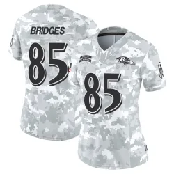 Women's Shemar Bridges Baltimore Ravens No.85 Limited 2024 Salute to Service Jersey - Arctic Camo