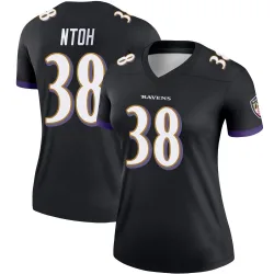 Women's Sone Ntoh Baltimore Ravens No.38 Legend Jersey - Black
