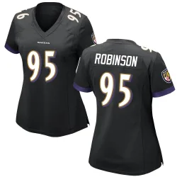 Women's Tavius Robinson Baltimore Ravens No.95 Game Jersey - Black
