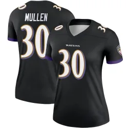 Women's Trayvon Mullen Baltimore Ravens No.30 Legend Jersey - Black