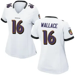 Women's Tylan Wallace Baltimore Ravens No.16 Game Jersey - White