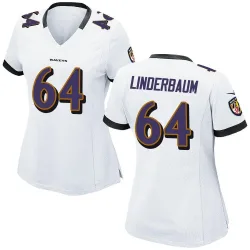 Women's Tyler Linderbaum Baltimore Ravens No.64 Game Jersey - White