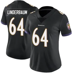 Women's Tyler Linderbaum Baltimore Ravens No.64 Limited Alternate Vapor Untouchable Jersey - Black