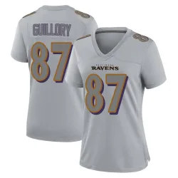 Women's Xavier Guillory Baltimore Ravens No.87 Game Atmosphere Fashion Jersey - Gray