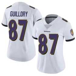 Women's Xavier Guillory Baltimore Ravens No.87 Limited Vapor Untouchable Jersey - White