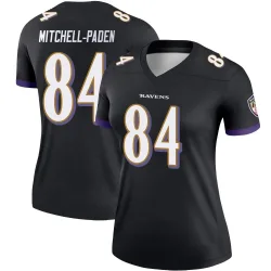 Women's Zaire Mitchell-Paden Baltimore Ravens No.84 Legend Jersey - Black