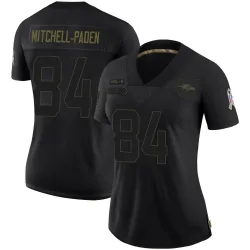 Women's Zaire Mitchell-Paden Baltimore Ravens No.84 Limited 2020 Salute To Service Jersey - Black