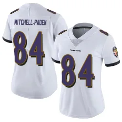 Women's Zaire Mitchell-Paden Baltimore Ravens No.84 Limited Vapor Untouchable Jersey - White