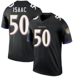 Youth Adisa Isaac Baltimore Ravens No.50 Legend Jersey - Black