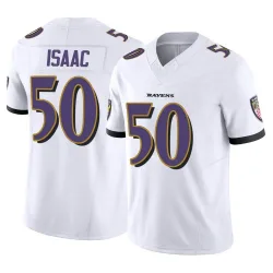 Youth Adisa Isaac Baltimore Ravens No.50 Limited Vapor F.U.S.E. Jersey - White