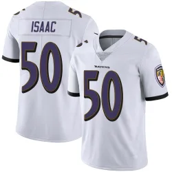 Youth Adisa Isaac Baltimore Ravens No.50 Limited Vapor Untouchable Jersey - White