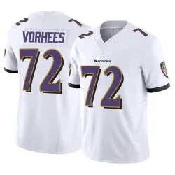 Youth Andrew Vorhees Baltimore Ravens No.72 Limited Vapor F.U.S.E. Jersey - White