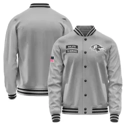 Youth Baltimore Ravens No. Salute to Service Performance Jacket - Gray