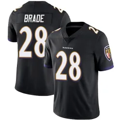 Youth Beau Brade Baltimore Ravens No.28 Limited Alternate Vapor Untouchable Jersey - Black