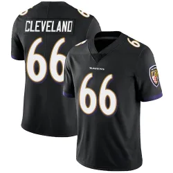 Youth Ben Cleveland Baltimore Ravens No.66 Limited Alternate Vapor Untouchable Jersey - Black