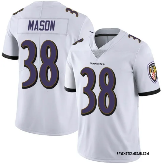 Youth Ben Mason Baltimore Ravens No.38 Limited Vapor Untouchable Jersey - White