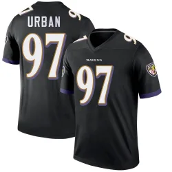 Youth Brent Urban Baltimore Ravens No.97 Legend Jersey - Black