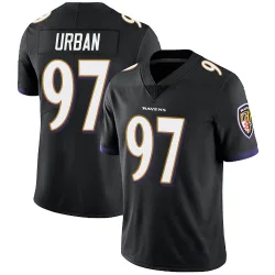 Youth Brent Urban Baltimore Ravens No.97 Limited Alternate Vapor Untouchable Jersey - Black